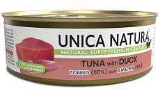 Unica Natura Консерва для кошек (Тунец, утка)